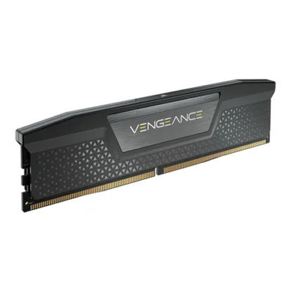 DDR4 desktop memory module with a black heatsink and 'VENGEANCE' branding for PC RAM