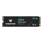 1tb predator gm7 nvme pcie 4. 0 ssd in black housing with blue logo
