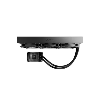 Liquid cooling radiator with integrated pump and tubing for pc water cooling system