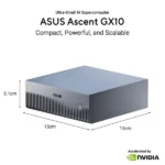 Asus ascent gx10 ultra-small ai supercomputer, 15×15×5. 1 cm, nvidia-accelerated