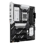 Asus prime b650-plus wifi motherboard with am5 socket, pcie slot, m. 2 slot, and four dimm ram slots.