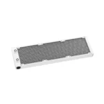 Long rectangular metal heat sink with fins and end caps, used for cooling electronic components.