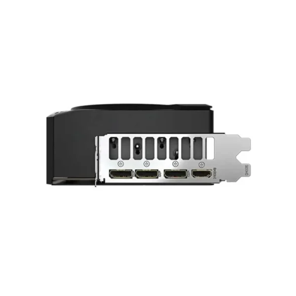 Gigabyte rtx 5090 windforce 32gb gddr6 graphics card (gv-n5090wf3-32gd) Pcie graphics card bracket featuring four display connectors for multi-monitor setups (displayport outlets).