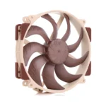 120mm beige computer case fan with brown blades for pc cooling.