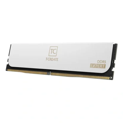 Ddr5 ram module with white heatsink and tc create branding (ddr5 expert).