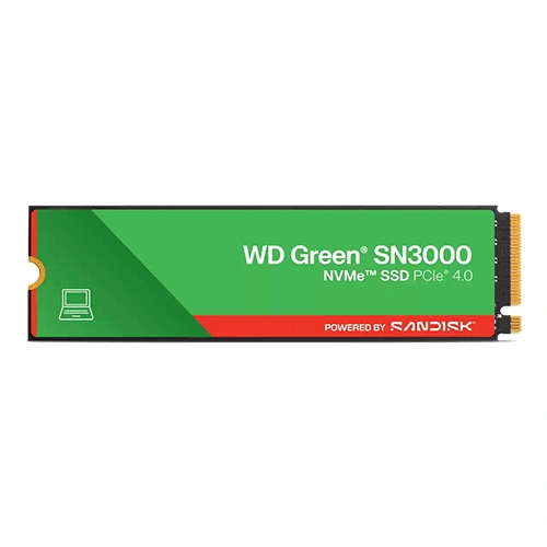 Western digital green sn3000 1tb nvme gen4 internal ssd (wds100t5g0e) Wd green sn3000 nvme pcie 4. 0 m. 2 ssd by sandisk (green label)