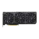 Close-up of a geforce rtx graphics card with dual fans, showing asus branding and 'prime' labels on the fans against a black background.