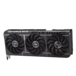 Asus geforce rtx graphics card with triple-fan cooling and visible branding on the shroud.