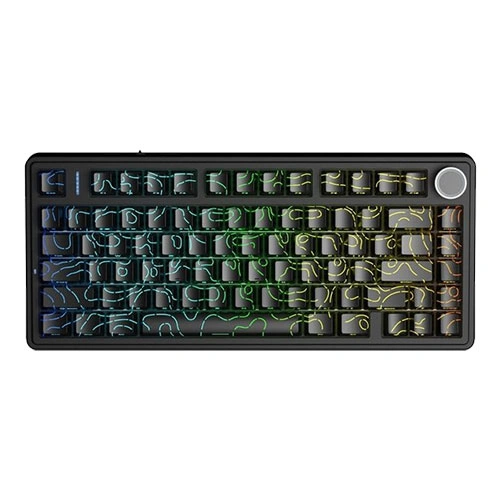 Aula f75 wireless tri mode rgb 75 percent mechanical gaming keyboard with star vector switch