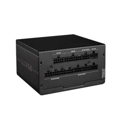 Modular pc power supply with multiple 6+2 pin pcie/cpu connectors and sata power ports.
