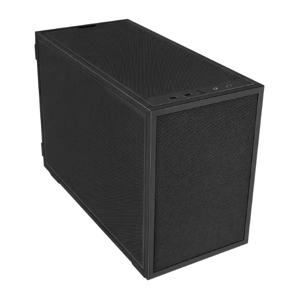 Lian li b4-matx mesh sff pc case micro-atx mini-itx chassis 360mm aio radiator,358mm 4-slot gpu & atx power supply black