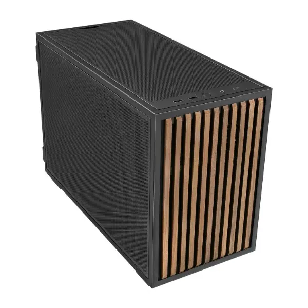 Lian li b4-matx mesh sff pc case micro-atx mini-itx chassis 360mm aio radiator,358mm 4-slot gpu & atx power supply black