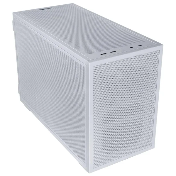 Lian li b4-matx mesh sff pc case micro-atx mini-itx chassis 360mm aio radiator,358mm 4-slot gpu & atx power supply white