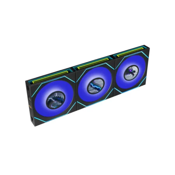 Lian li uni fan sl-inf lcd flex 120mm cabinet fan (3-pack) black