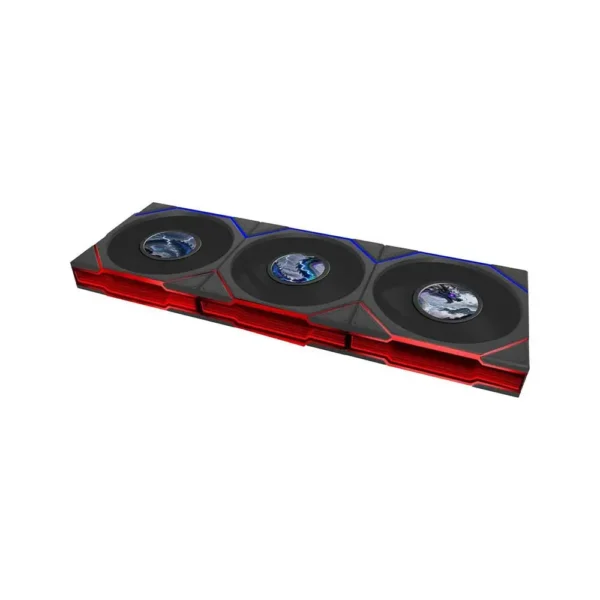Lian li uni fan tl lcd flex 120mm reverse blade cabinet fan 3 pack black (g9f-12rtllcd1f3b-in)